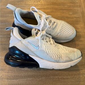Nike Air 270 White and Blue Sneakers